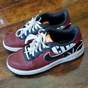 Maroon air force 1's